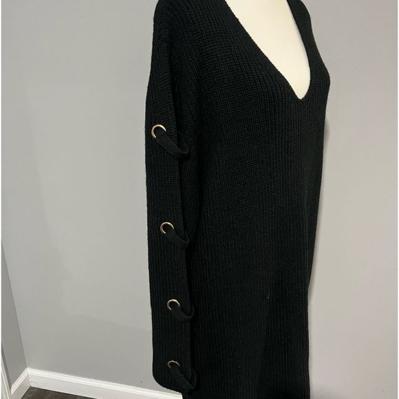 City Chic - Macy’s - size XL/22 NWT sweater dress with threaded sleeves - Picture 9 of 10